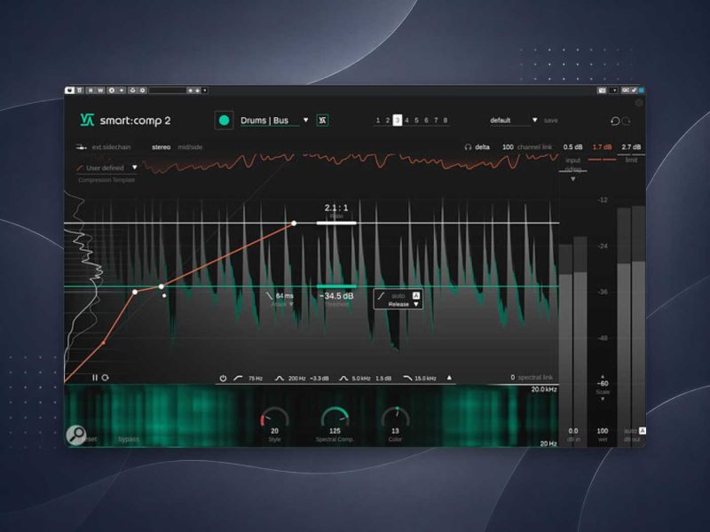 Sonible smart:comp 2拾音资源网 - 调音师VST插件 | 效果包 | 混音资源免费下载VST15