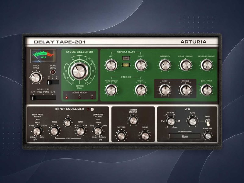 Arturia Delay TAPE-201拾音资源网 - 调音师VST插件 | 效果包 | 混音资源免费下载VST15