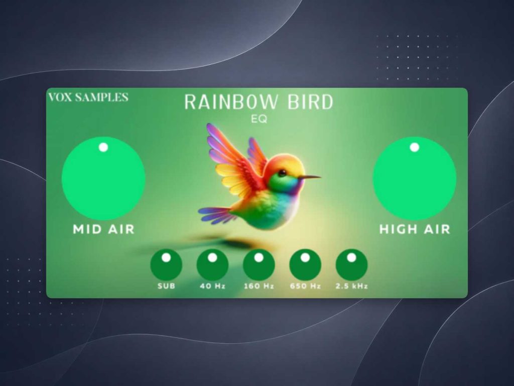 图片[1]拾音资源网 - 调音师VST插件 | 效果包 | 混音资源免费下载Vox Samples Rainbow Bird EQ拾音资源网 - 调音师VST插件 | 效果包 | 混音资源免费下载VST15