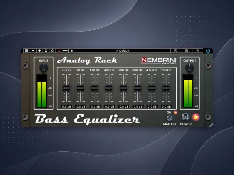 Nembrini Audio Analog Rack Bass Equalizer拾音资源网 - 调音师VST插件 | 效果包 | 混音资源免费下载VST15
