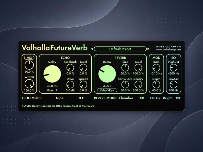 ValhallaFutureVerb拾音资源网 - 调音师VST插件 | 效果包 | 混音资源免费下载VST15