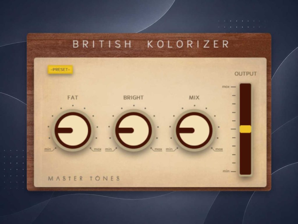 图片[1]拾音资源网 - 调音师VST插件 | 效果包 | 混音资源免费下载Master Tones British Kolorizer拾音资源网 - 调音师VST插件 | 效果包 | 混音资源免费下载VST15